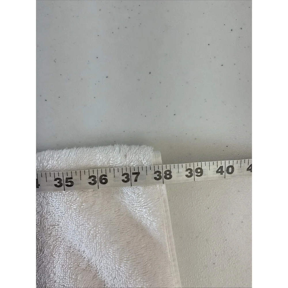 BrookLinen Take It‎ Easy Bath Towels Thick Cotton Set Two Sz 24x52 White Heavy